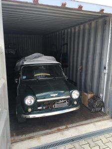 Container Stellplatz Mini Cooper